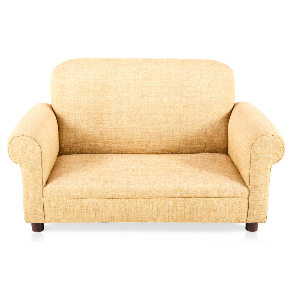 Tiny Cream Fabric Child Size Sofa