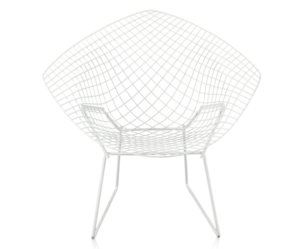 Diamond Chair White Wire Bertoia Diamond Chair - Gil & Roy Props