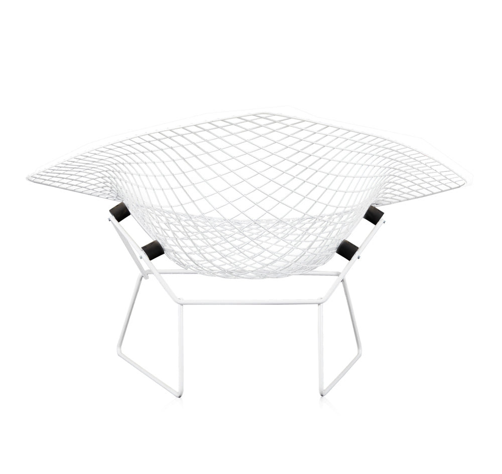 White Bertoia Extra-Wide Diamond Chair