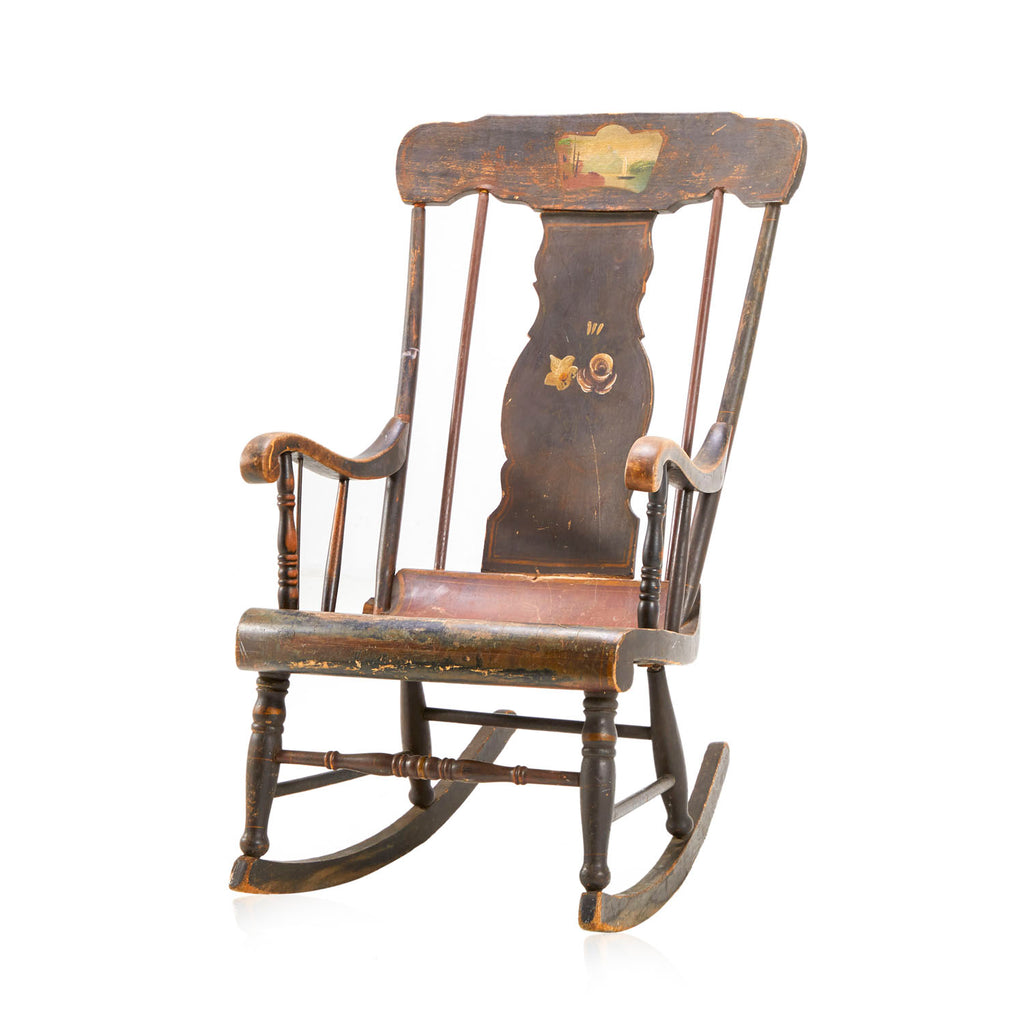 Wood Handmade Vintage Rocking Chair