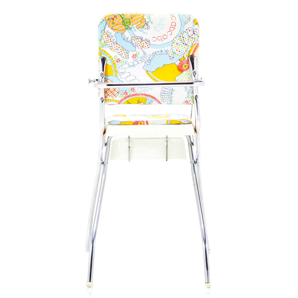 White & Yellow Funky Children's High Chair