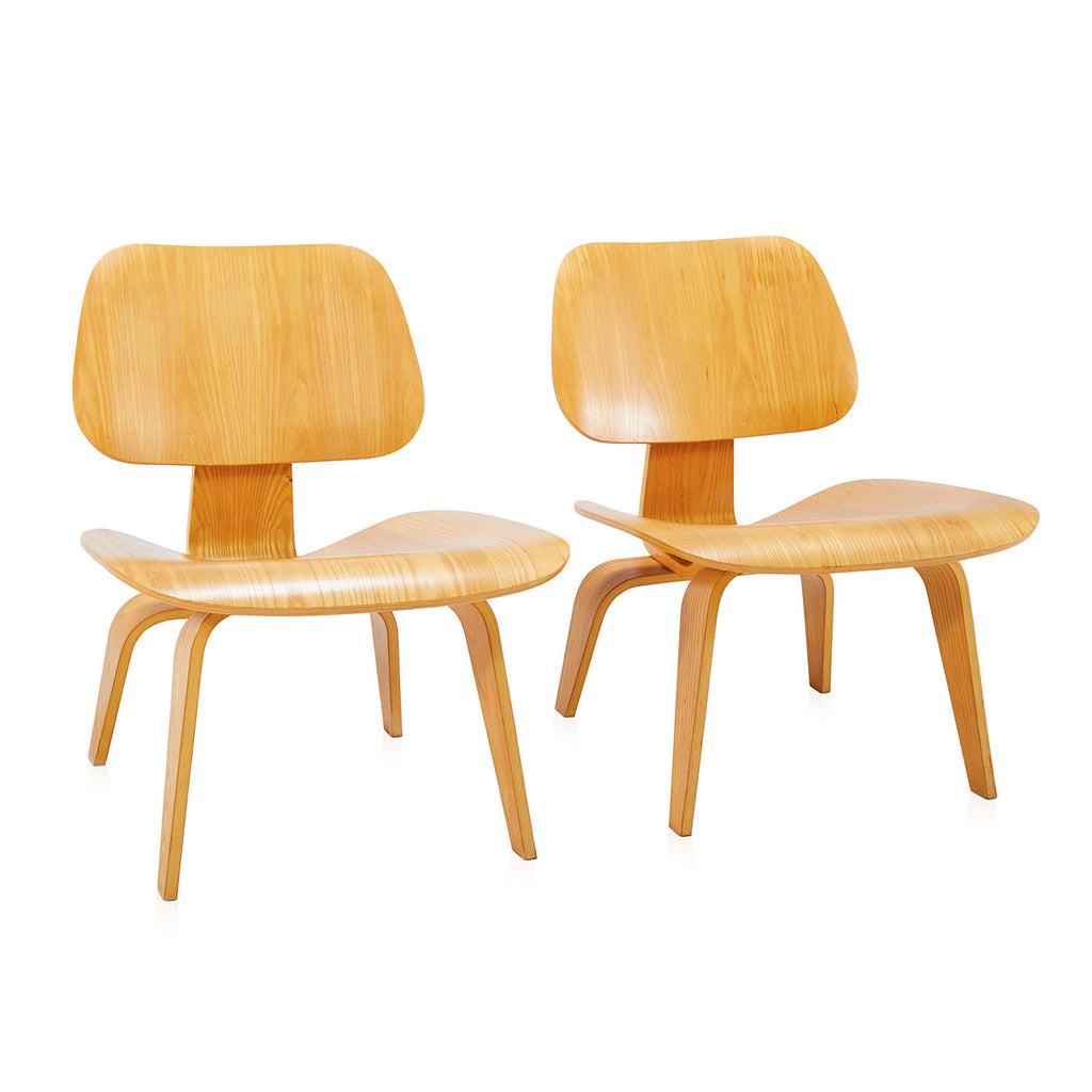 Wood Eames Style Low Side Chair