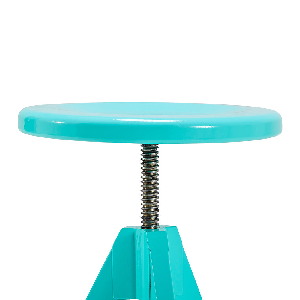 Turquoise Adjustable Tripod Stool