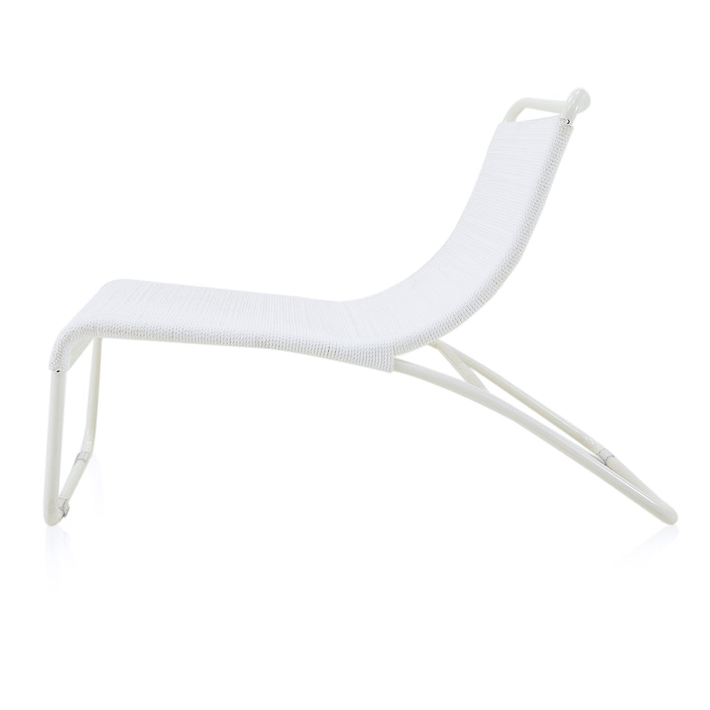 White Case Study #22 Lounge Chair with White Frame