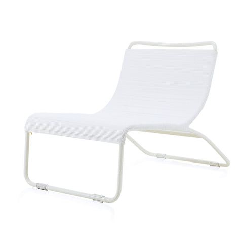 White Case Study #22 Lounge Chair with White Frame