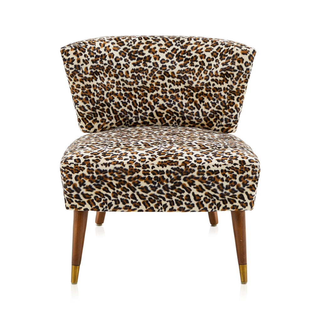 Leopard Print Slipper Chair