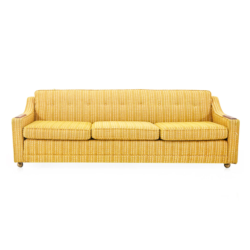 Mid-Century Vintage Yellow Sofa