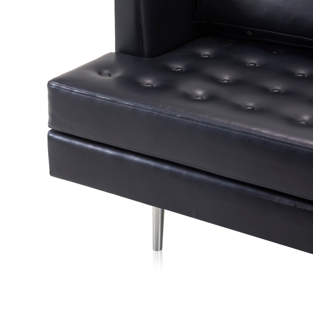 Black Leather 810 Sofa
