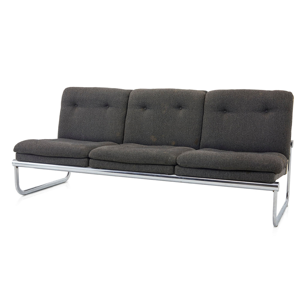 Grey Fabric Tandem Sofa