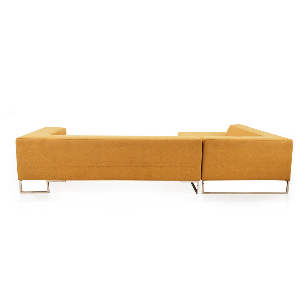 Modern Low Back Sectional Sofa - Camel