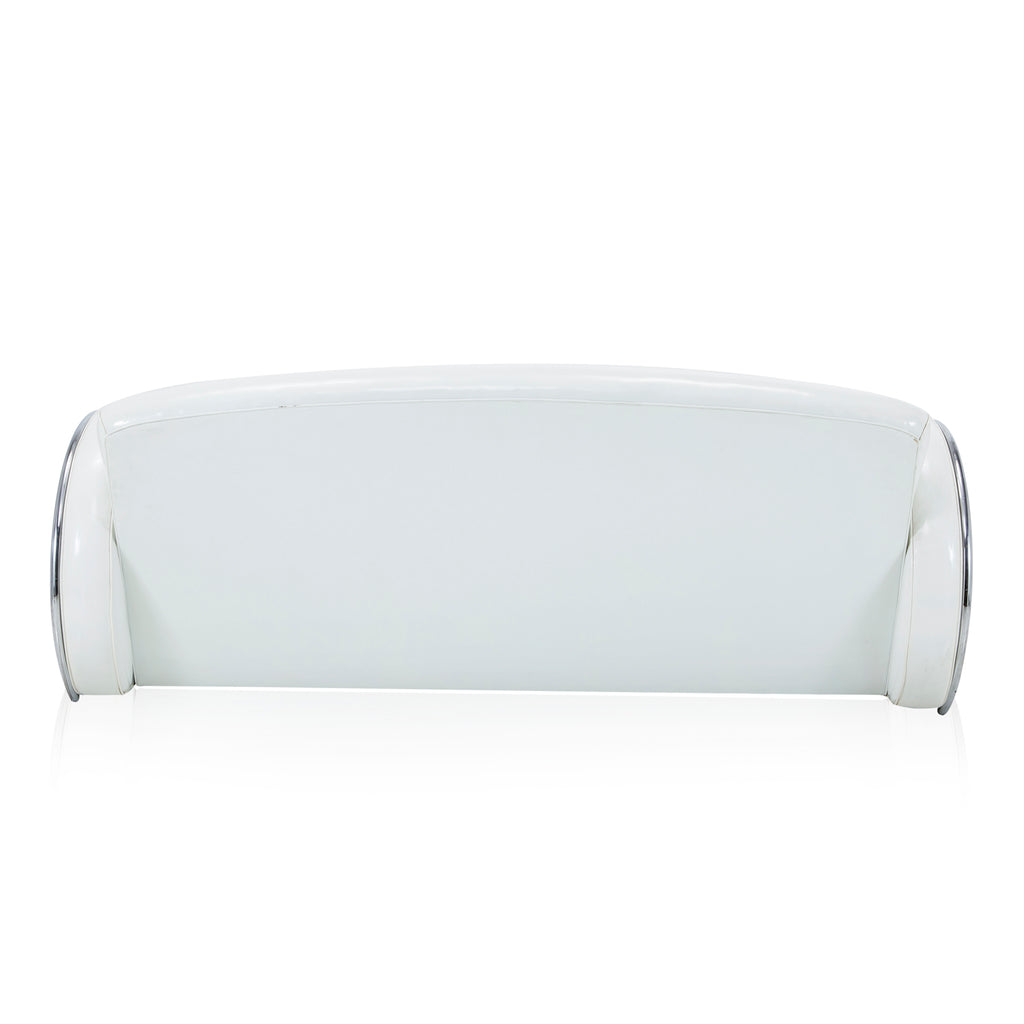 White Patent Vinyl Space Couch