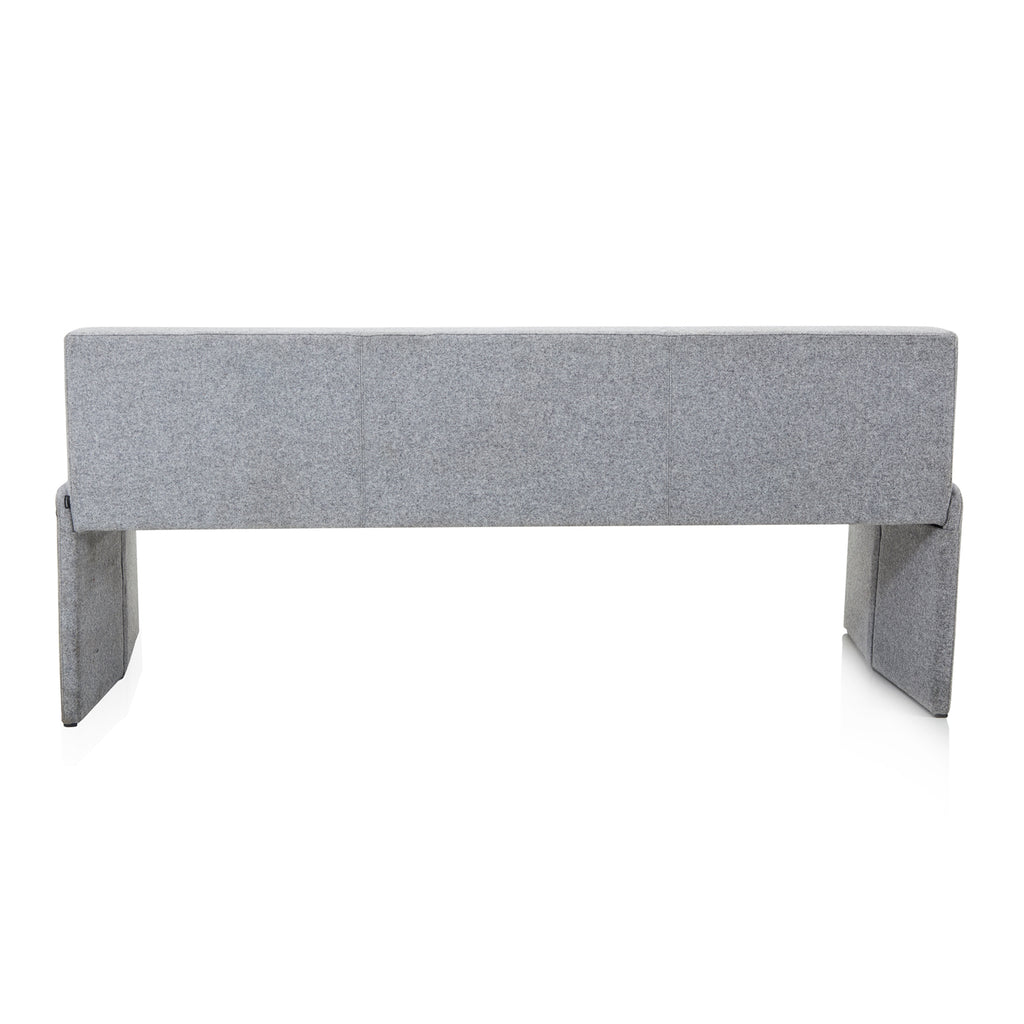 Grey Wool Bench