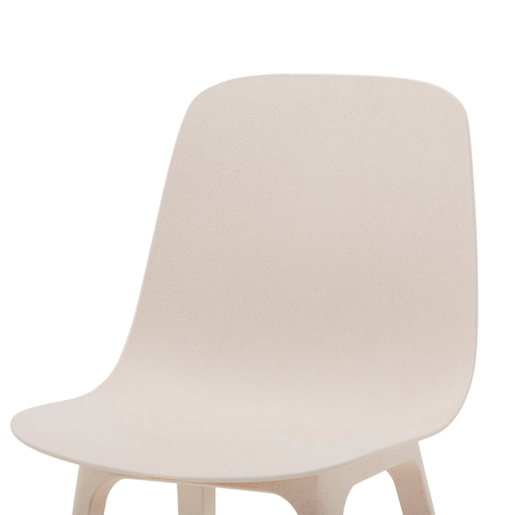 White Matte Cream Shell Chair