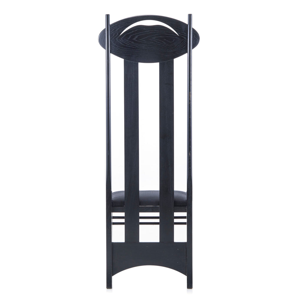 Black Wood High Back Modern Gothic Dining Chair