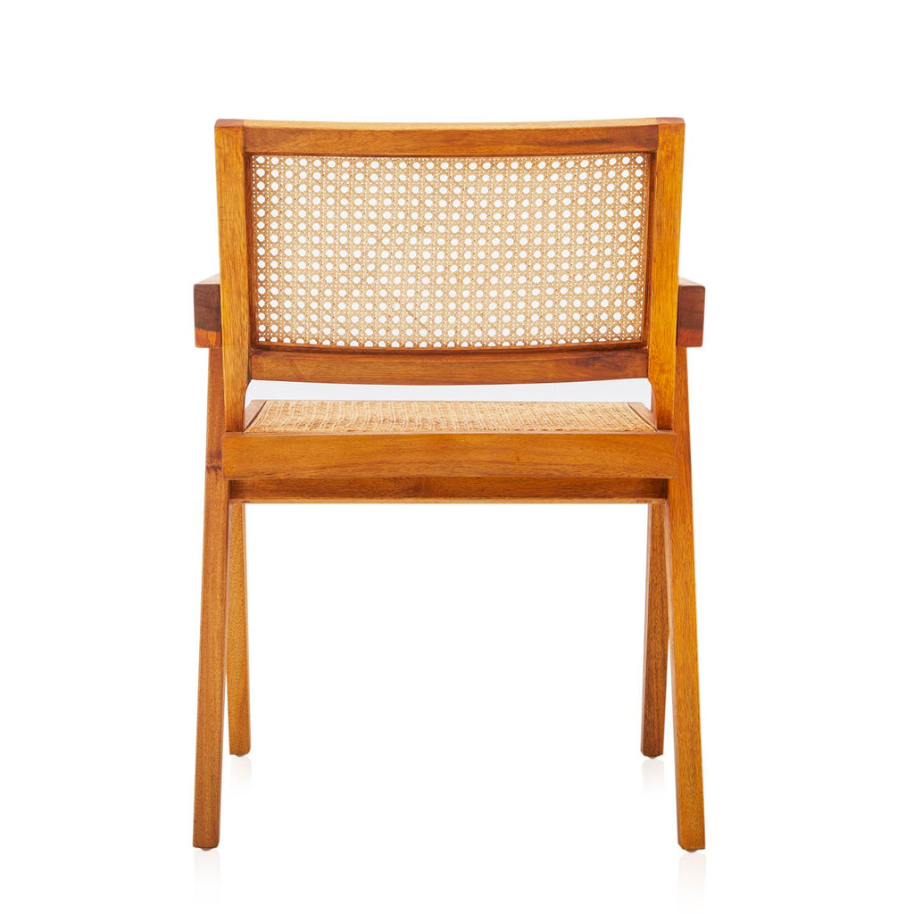 Wood & Cane Jeanneret Dining Arm Chair