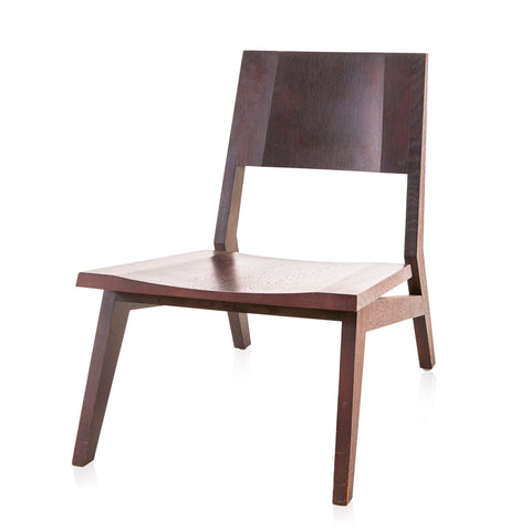 Wood Contemporary Low Lounge Chair