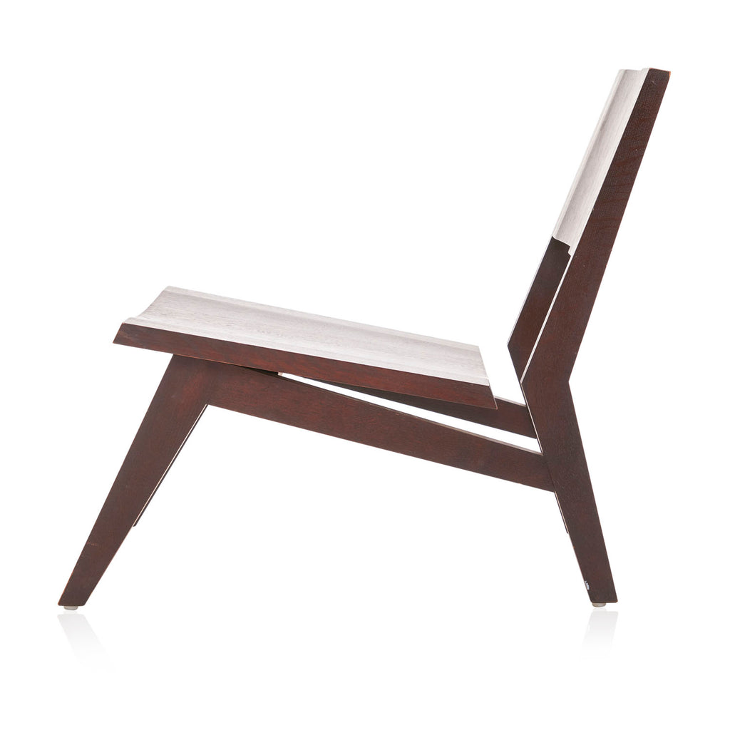 Wood Contemporary Low Lounge Chair