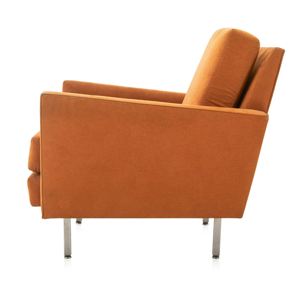 Brown Suede Arm Chair