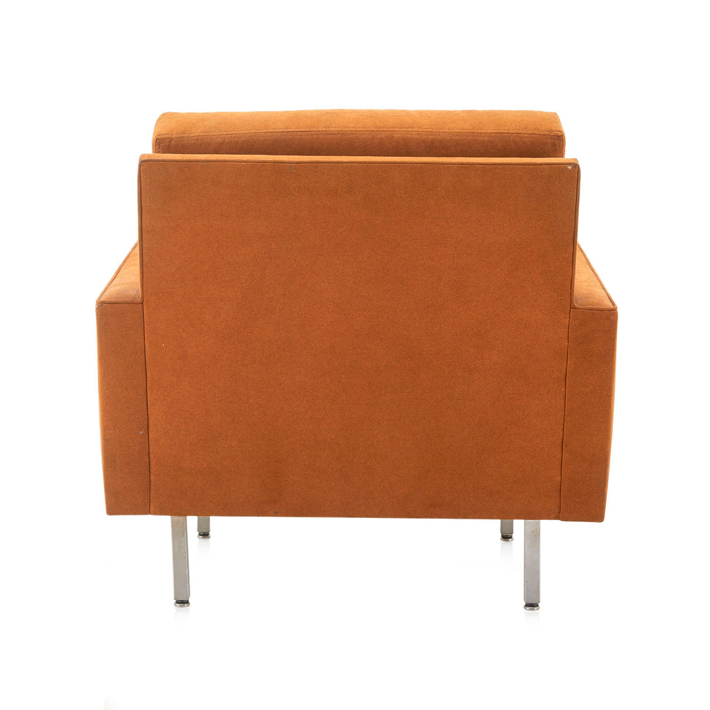 Brown Suede Arm Chair