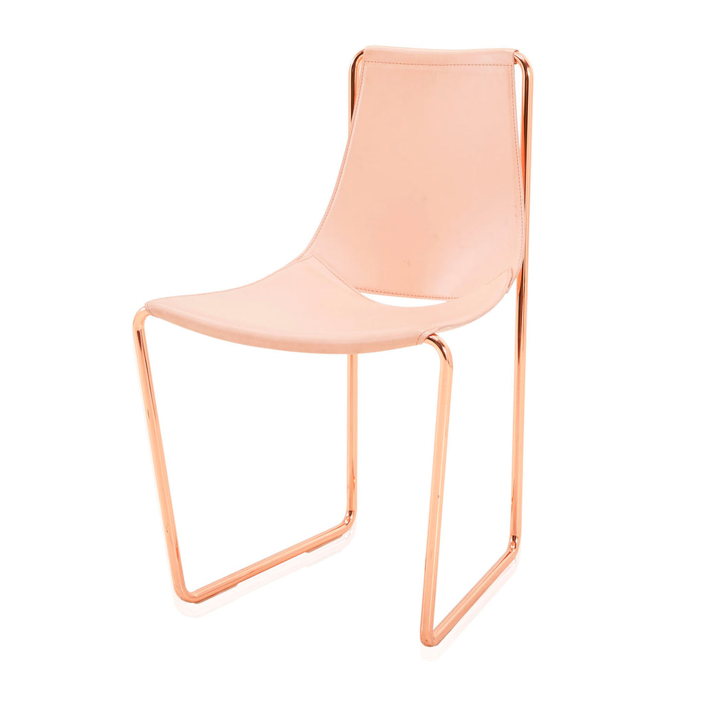 Rose Gold Sling Lounge Chair