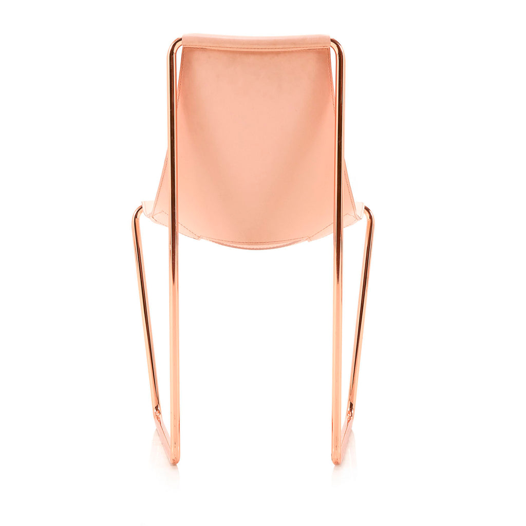Rose Gold Sling Lounge Chair
