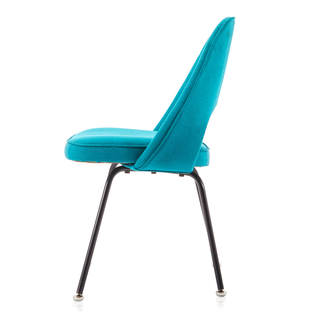 Blue Turquoise Saarinen Style Side Chair