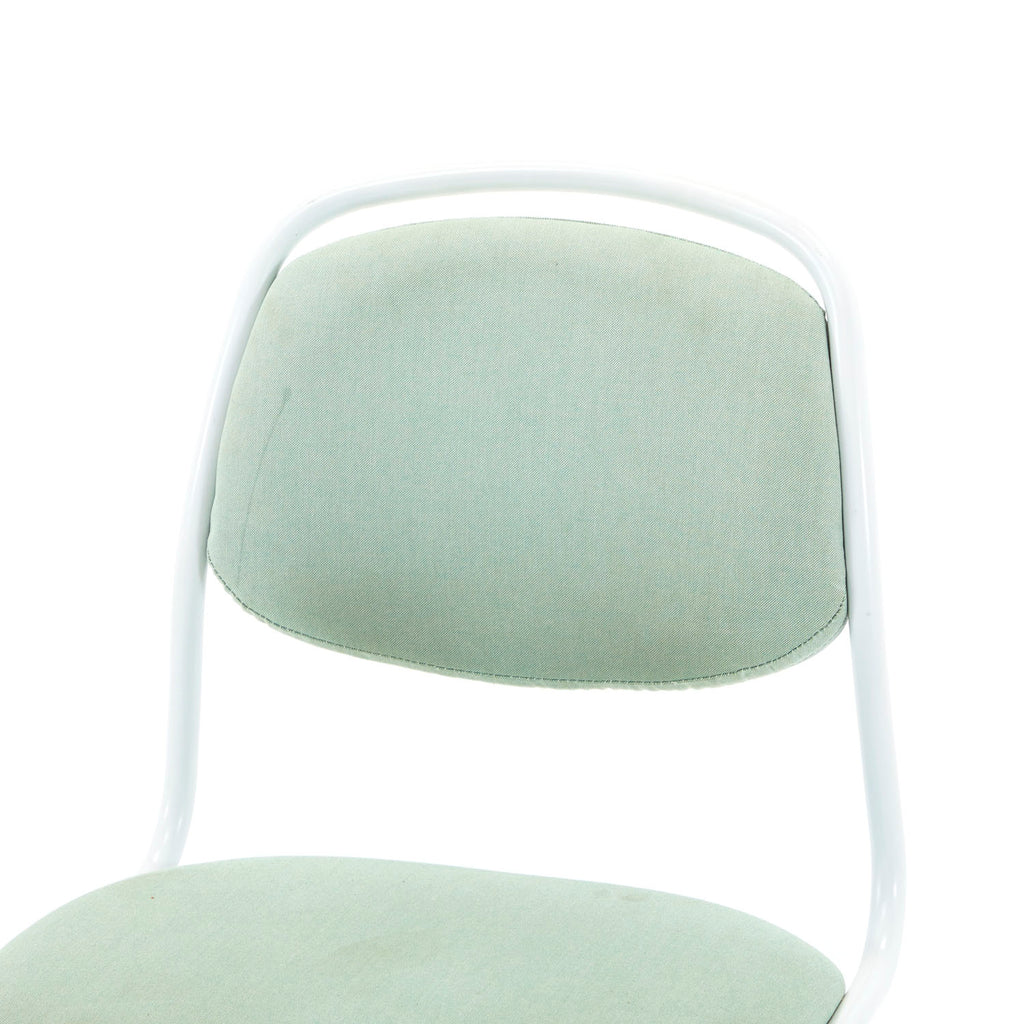 White & Green Mint Rolling Office Chair