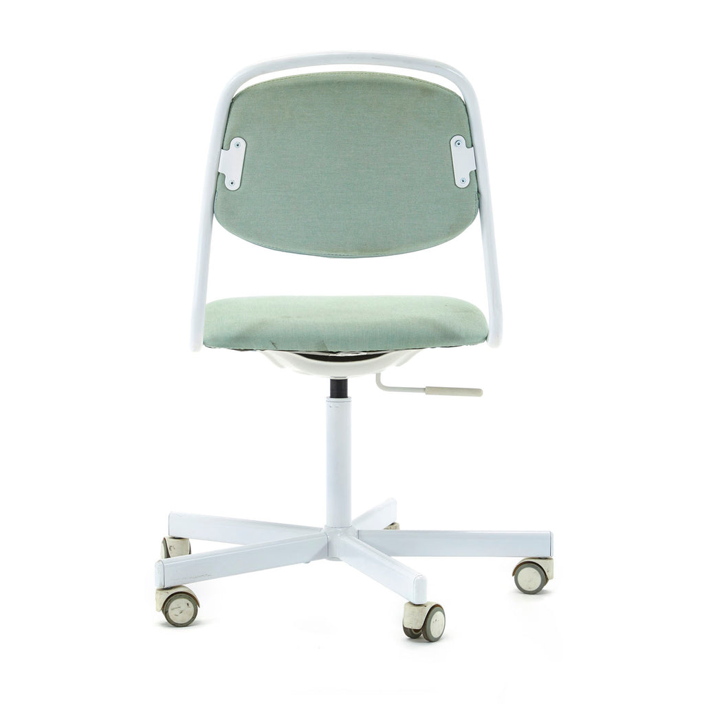 White & Green Mint Rolling Office Chair