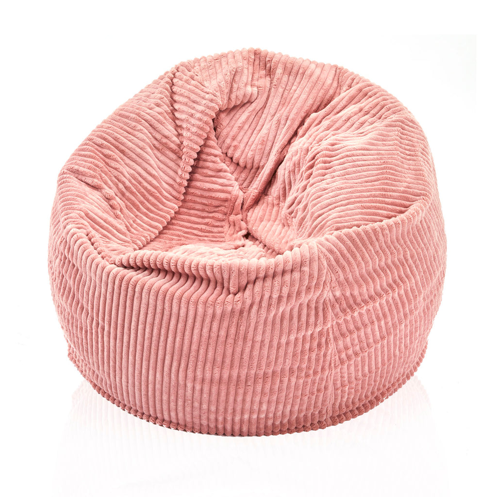 Rose Pink Velvet Corduroy Bean Bag