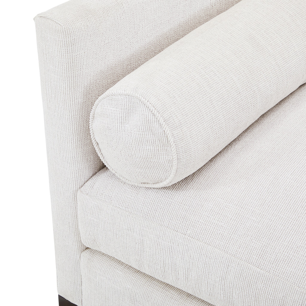 Cream Textured Fabric Double-Sided Sofa