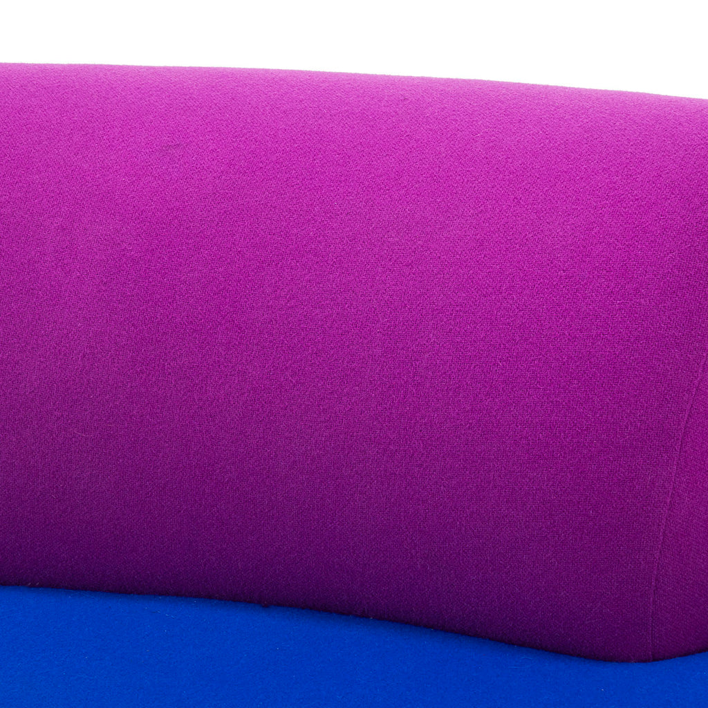 Blue & Purple Wide Modern Lounge Chair