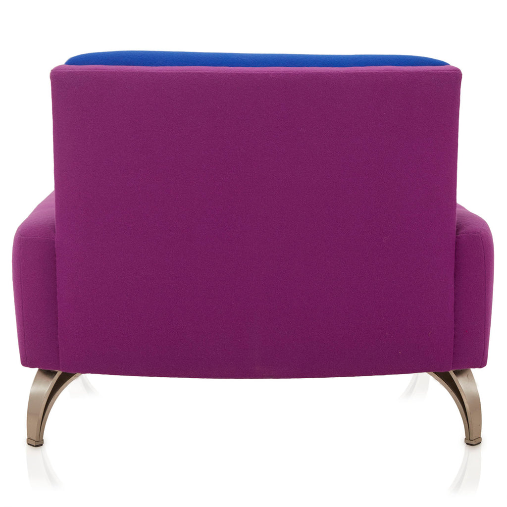 Purple & Blue Memphis Lounge Chair
