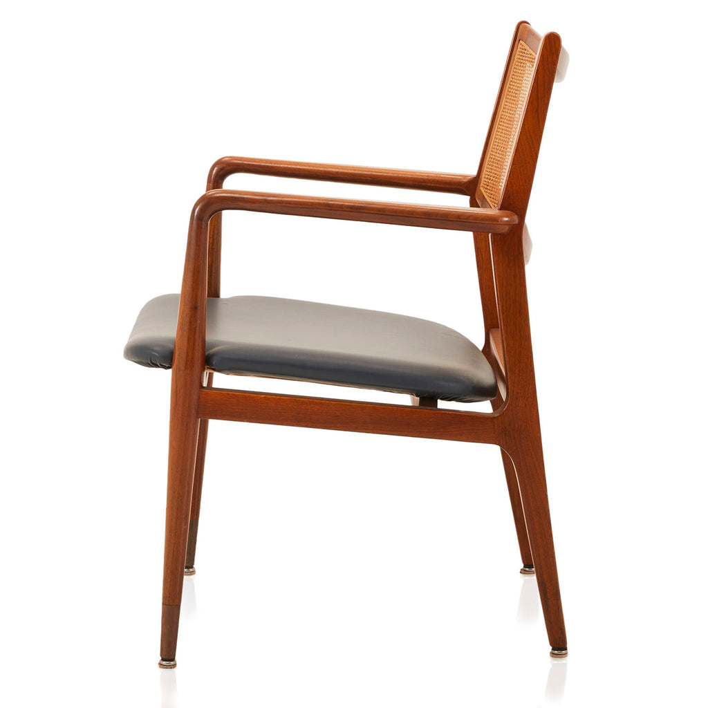 Mid-Century Cane Dining Arm Chair