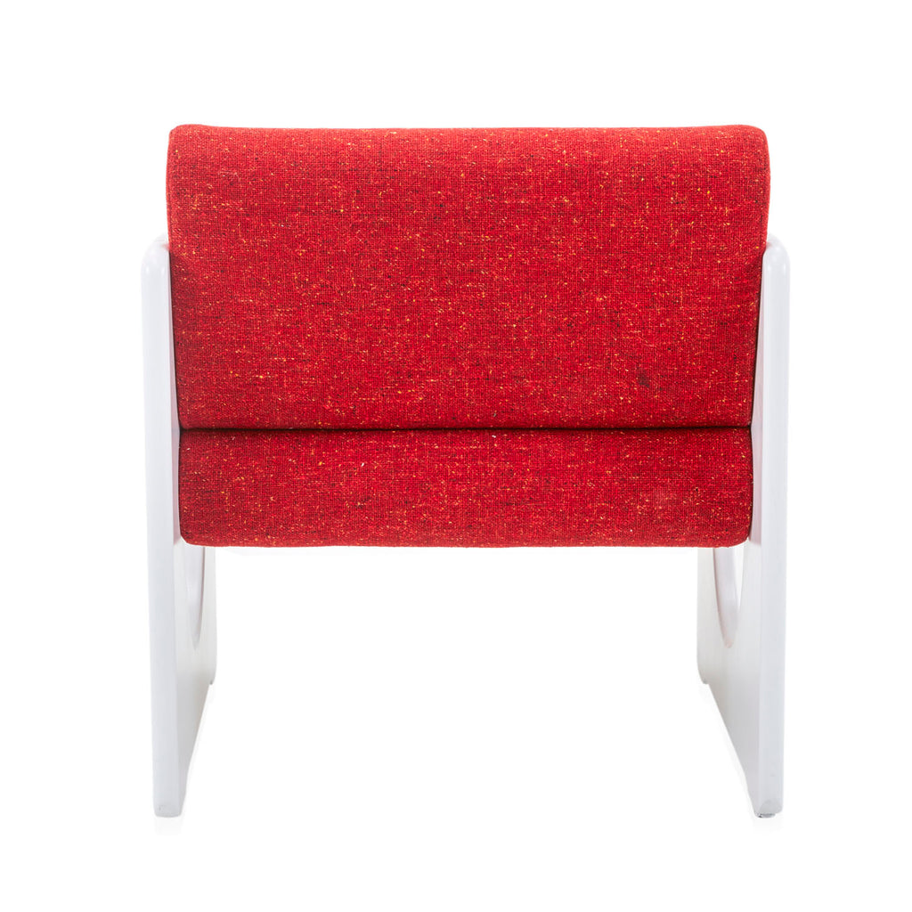Red & White Mod Lounge Chair