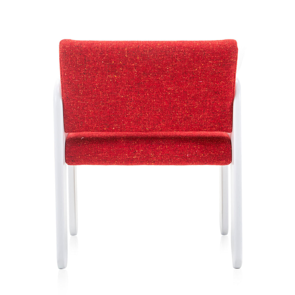 Red & White Mod Dining Arm Chair