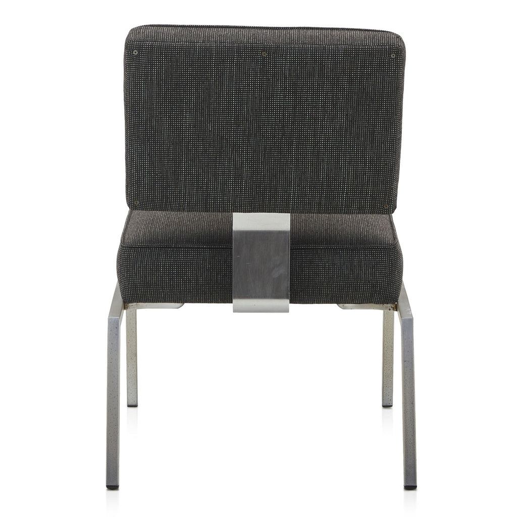Black Charcoal Square Office Side Chair