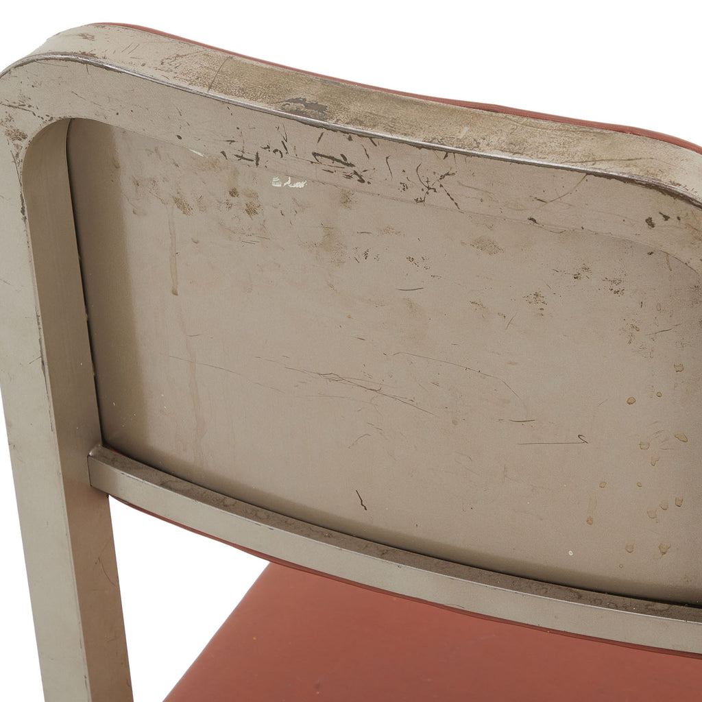 Brown Vinyl Vintage Side Chair