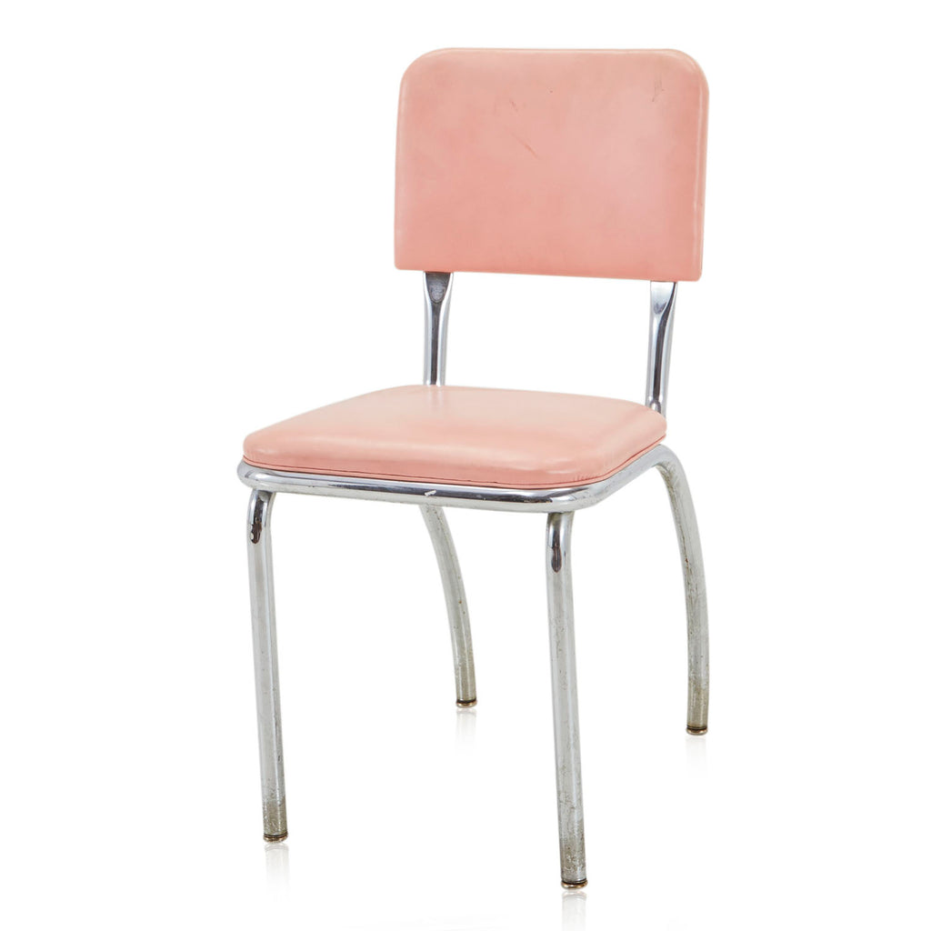 Pink Vintage Vinyl Side Chair