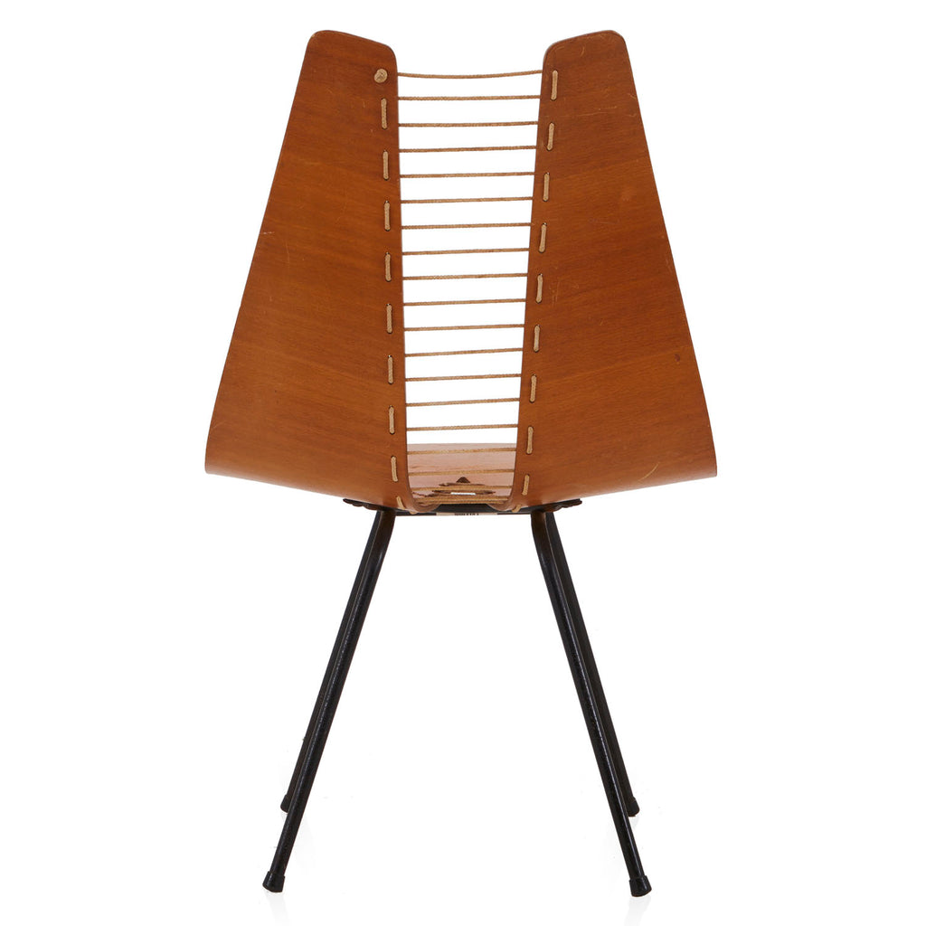 Wood Side Chair with String Back