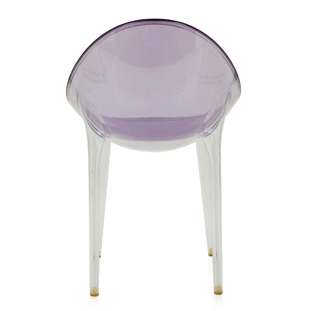 Round Purple Lucite Dining Chair