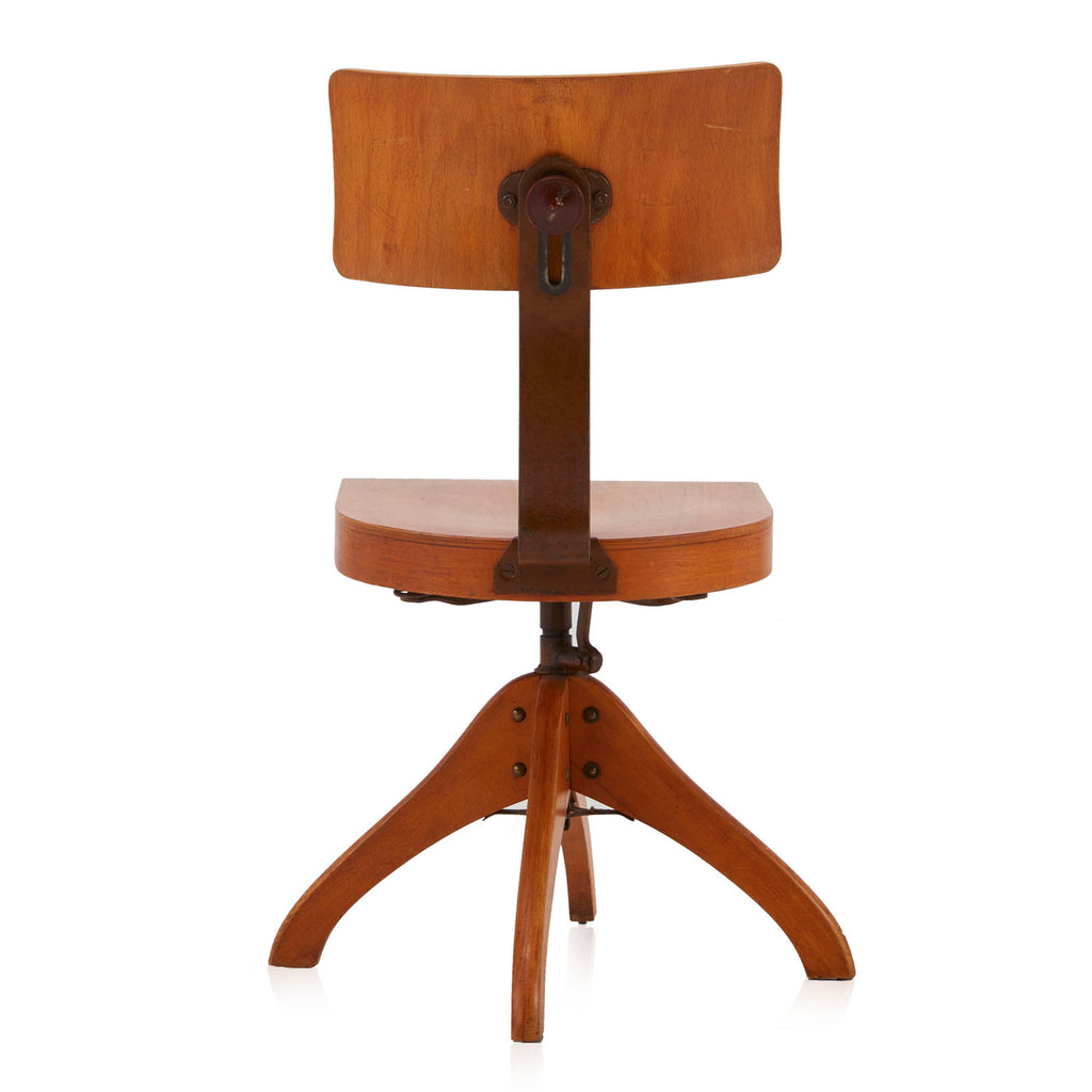 Wood Swivel Desk Chair