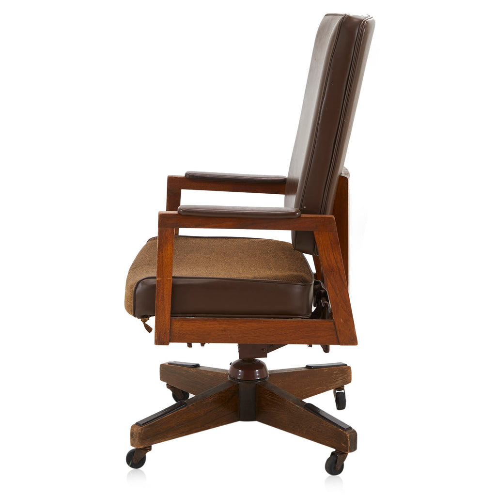 Brown Leather Executive Armchair