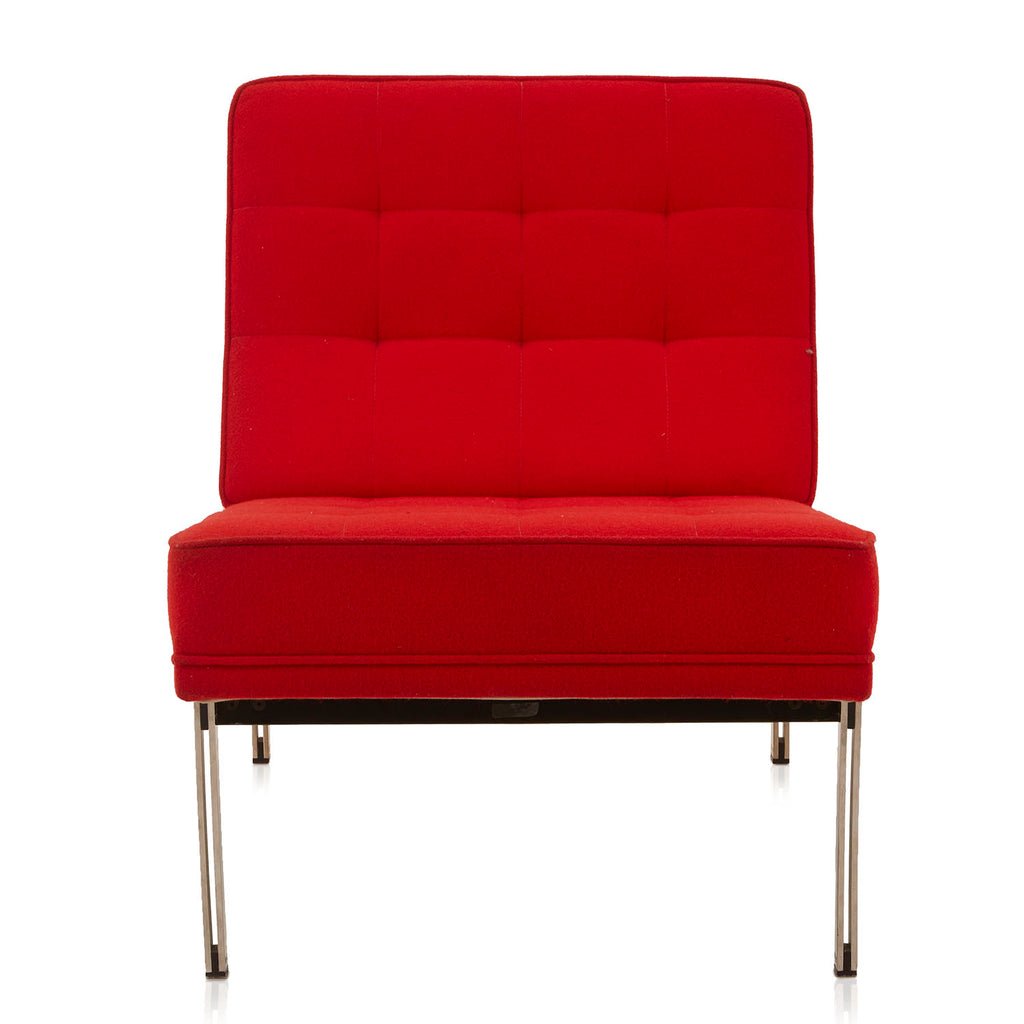 Red Modernica Split Rail Armless Chair