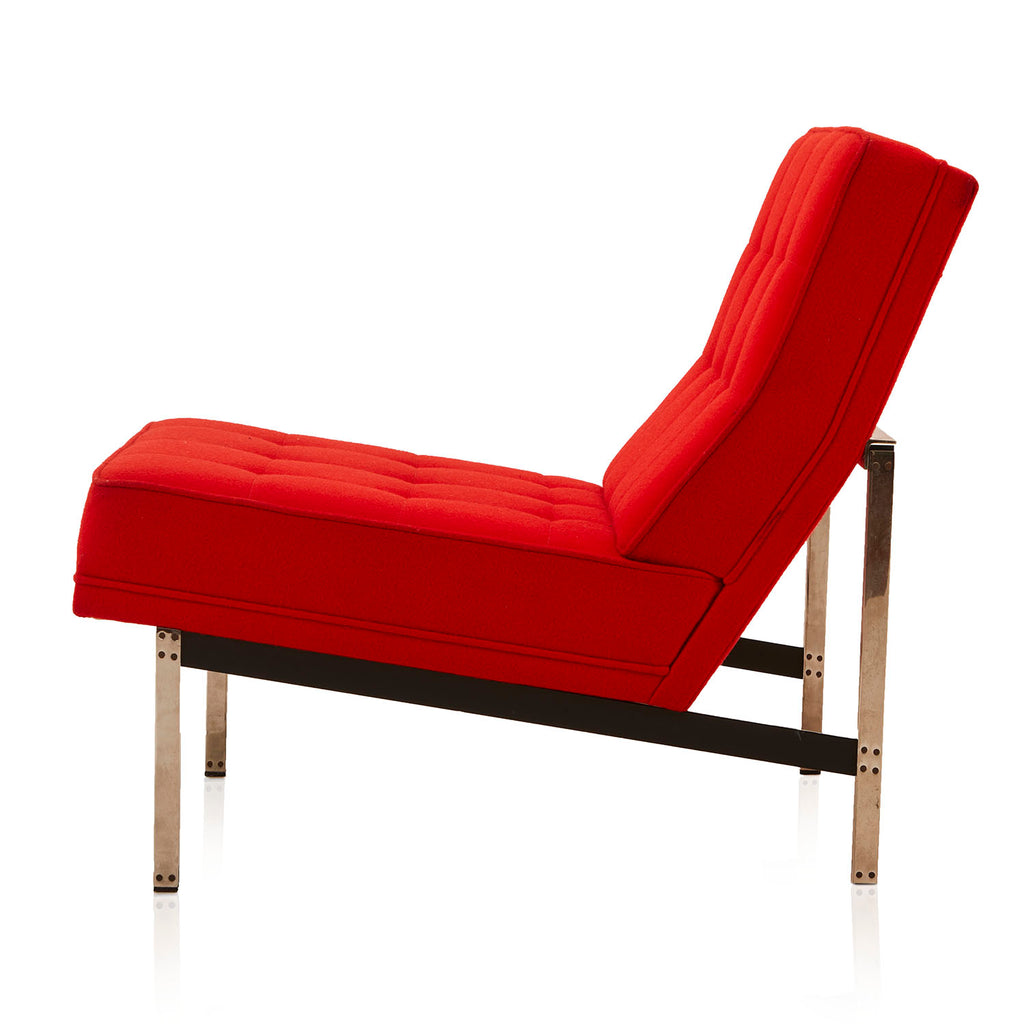 Red Modernica Split Rail Armless Chair