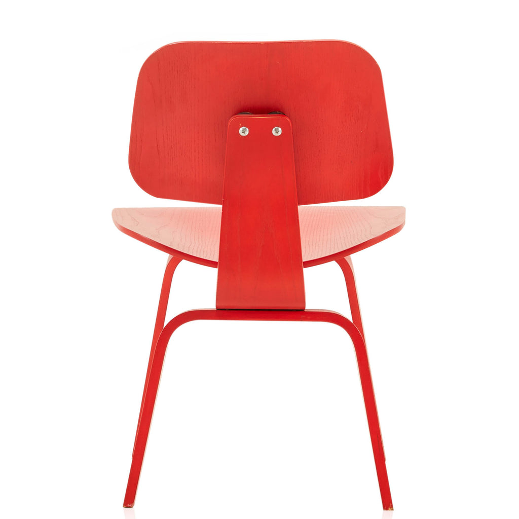 Red Eames Style Bentwood Chair