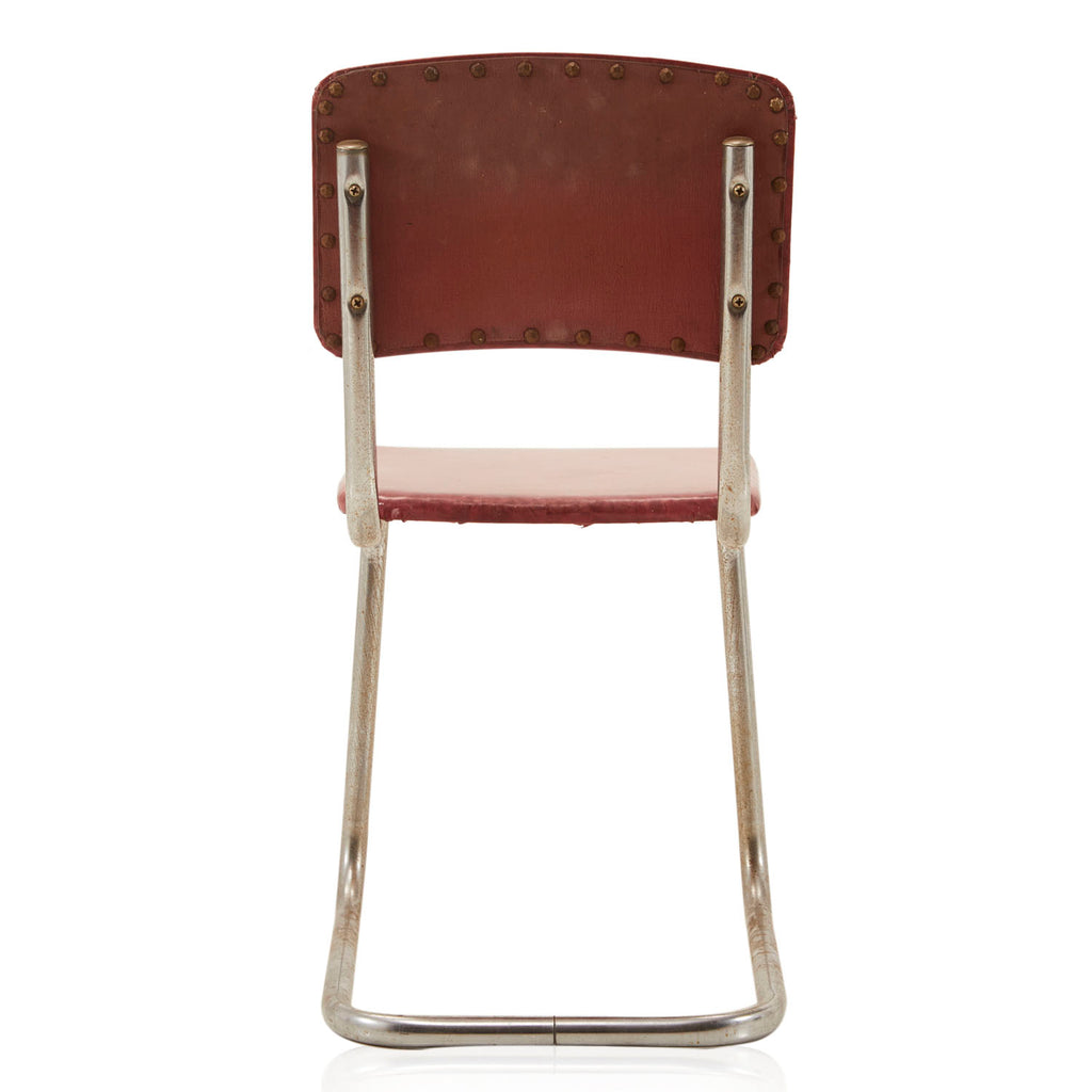 Red Vinyl Side Chair