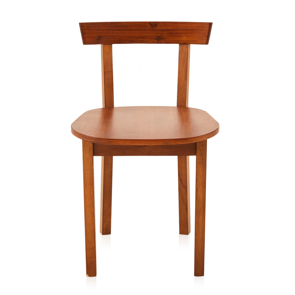 Wood Short Back Dining Chair