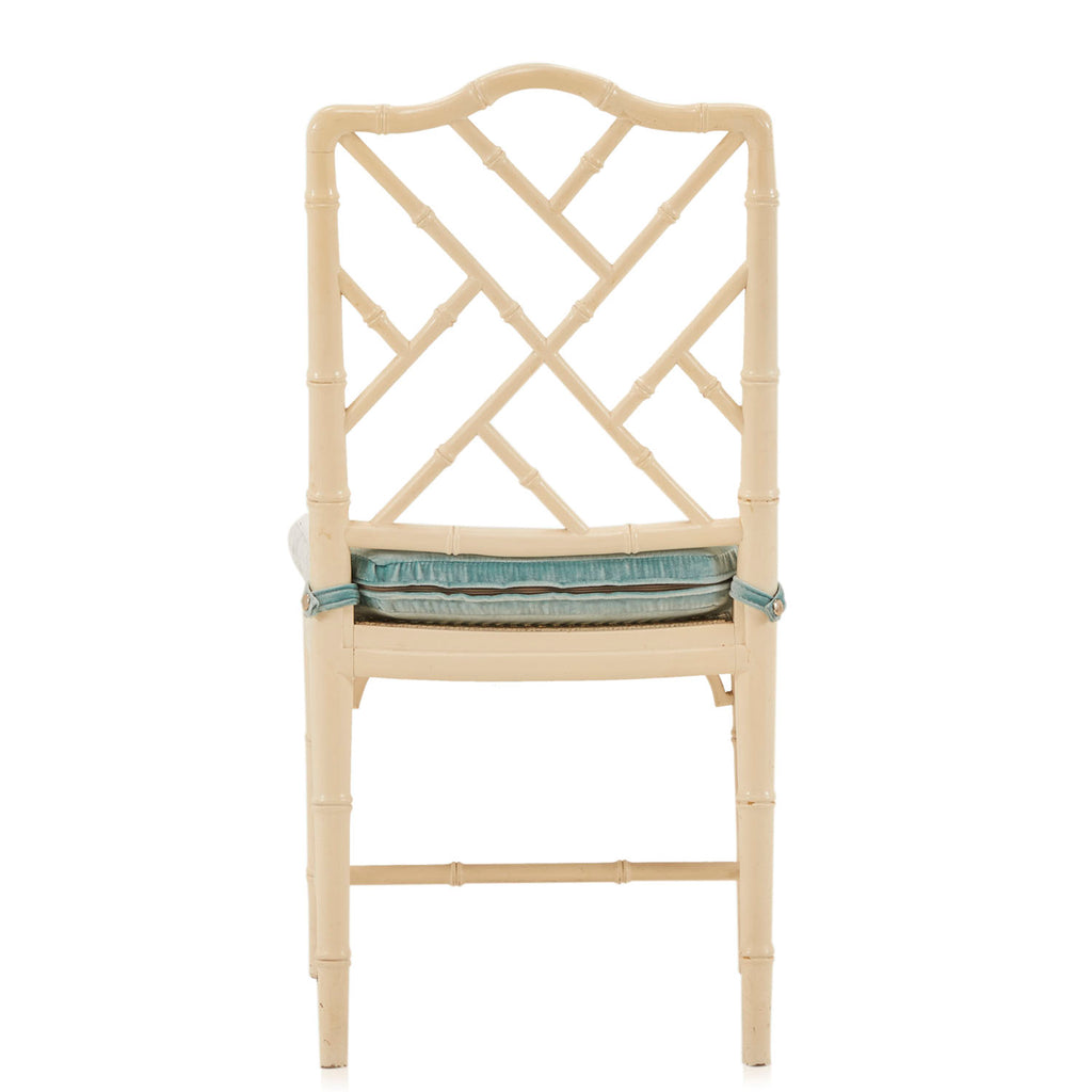 White Bamboo Side Chair