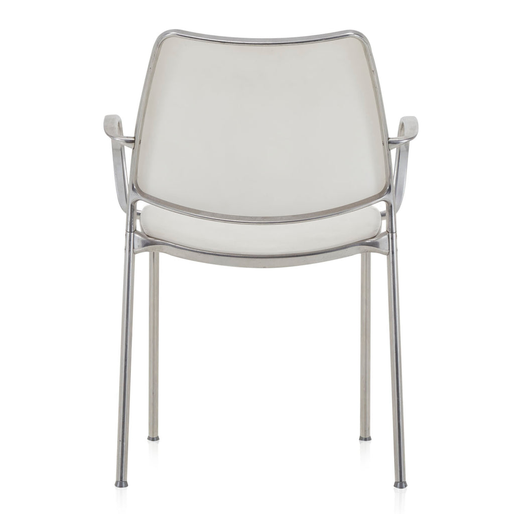 Silver & White Cafe Arm Chair