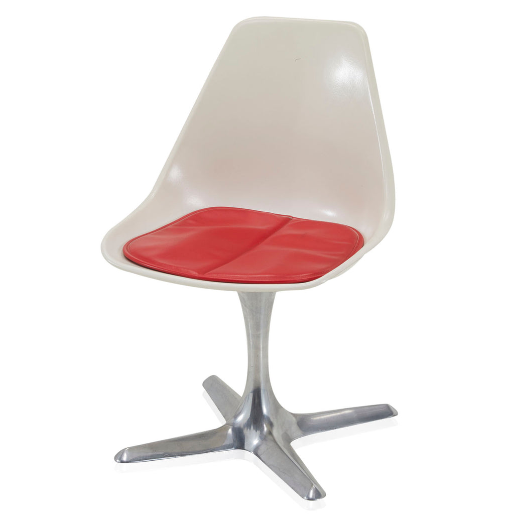 White & Silver Tulip Side Chair